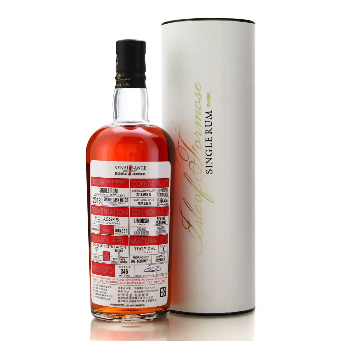 Hochauflösendes Bild von Renaissance Single Rum 2018