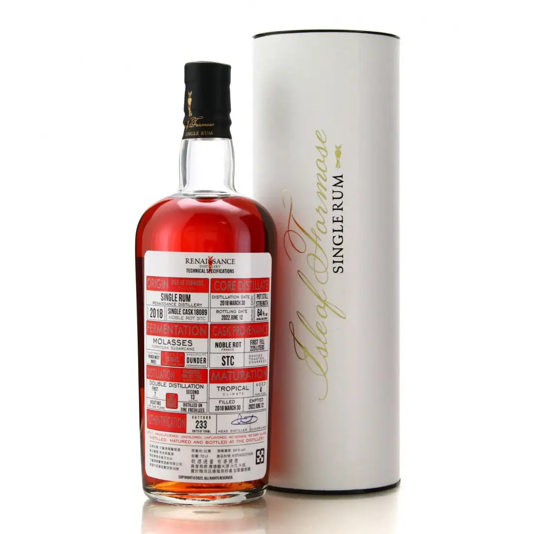 Hochauflösendes Bild von Renaissance Single Rum 2018