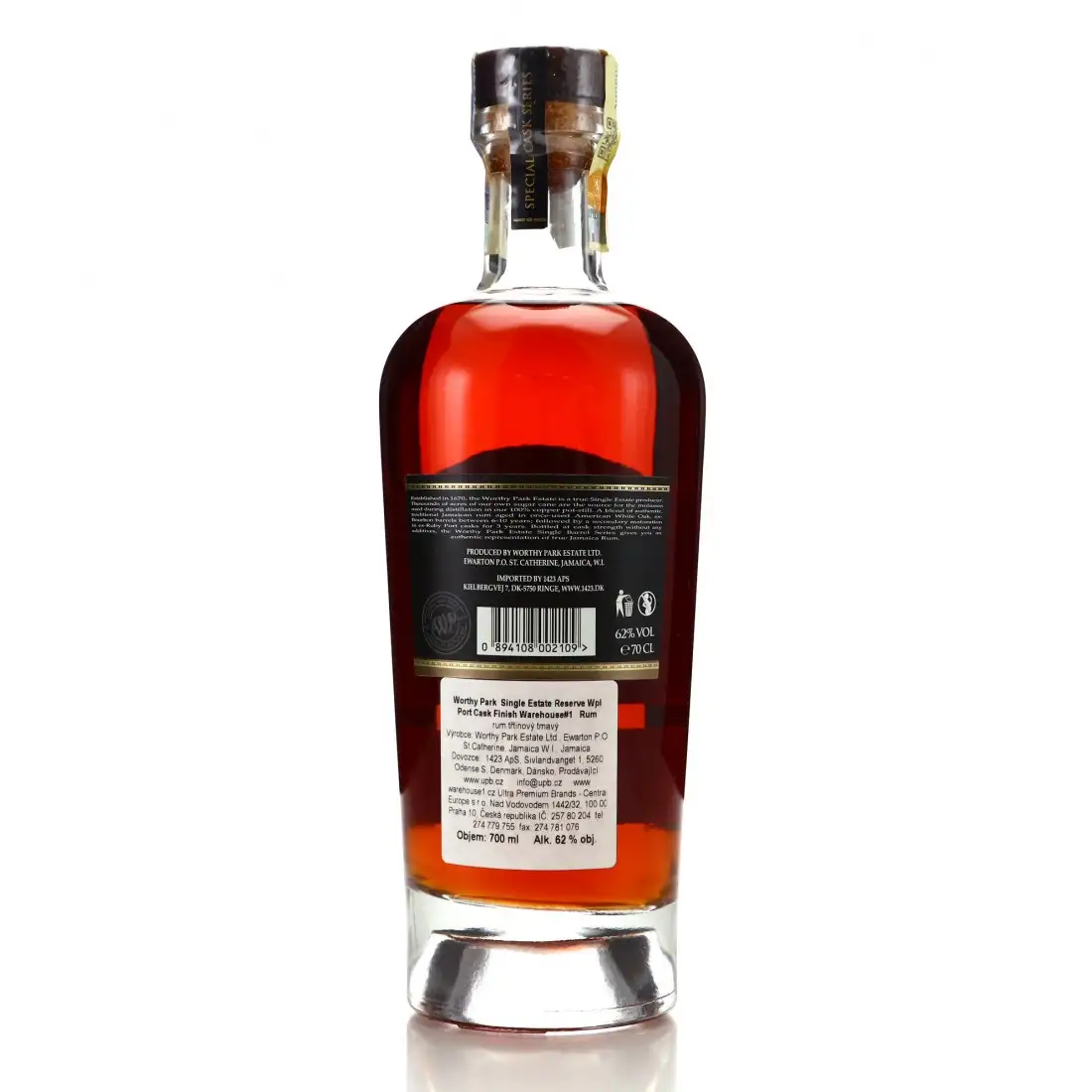 Hochauflösendes Bild von Worthy Park Single Estate Warehouse #1 Exclusive Port Cask Finish WPL 2018