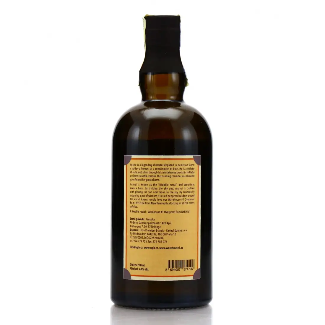 Hochauflösendes Bild von Warehouse #1 New Yarmouth Overproof White Rum Anansi Edition NYE/HM