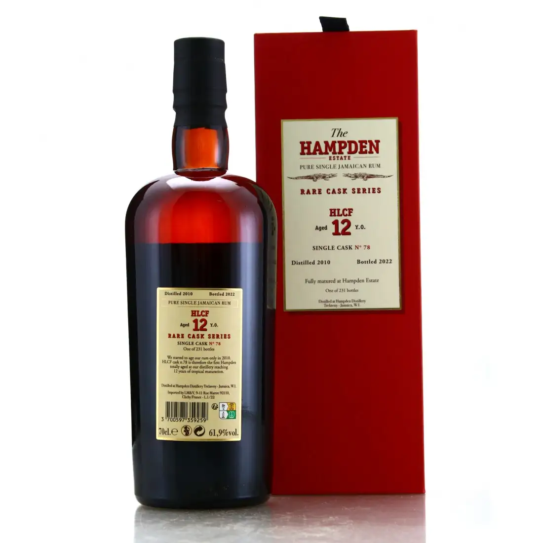 Hochauflösendes Bild von Velier Hampden Rare Cask Series HLCF 2010