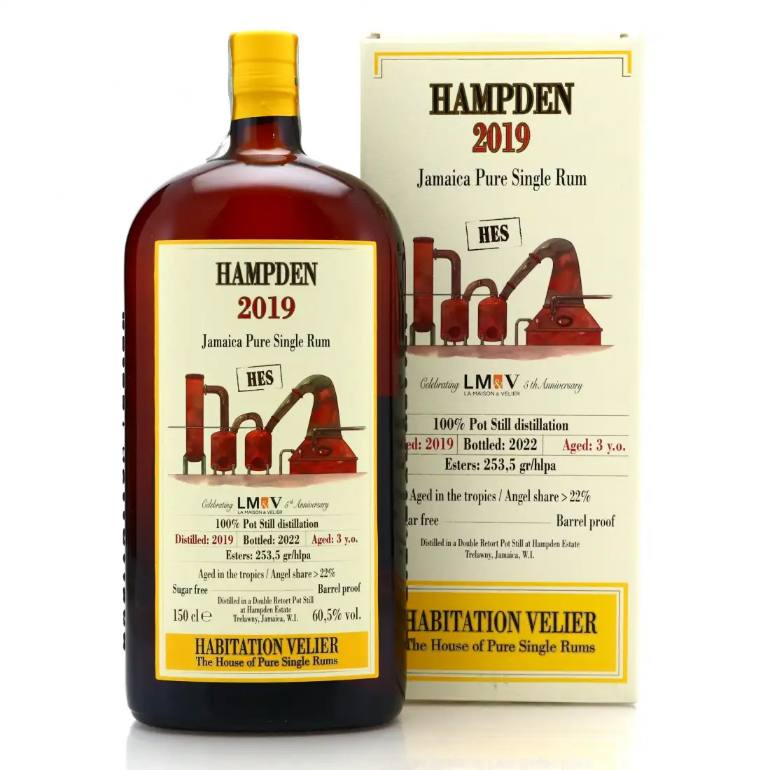 Bottle of Habitation Velier Hampden Celebrating LM&V 5th Anniversary (Magnum) HES 2019