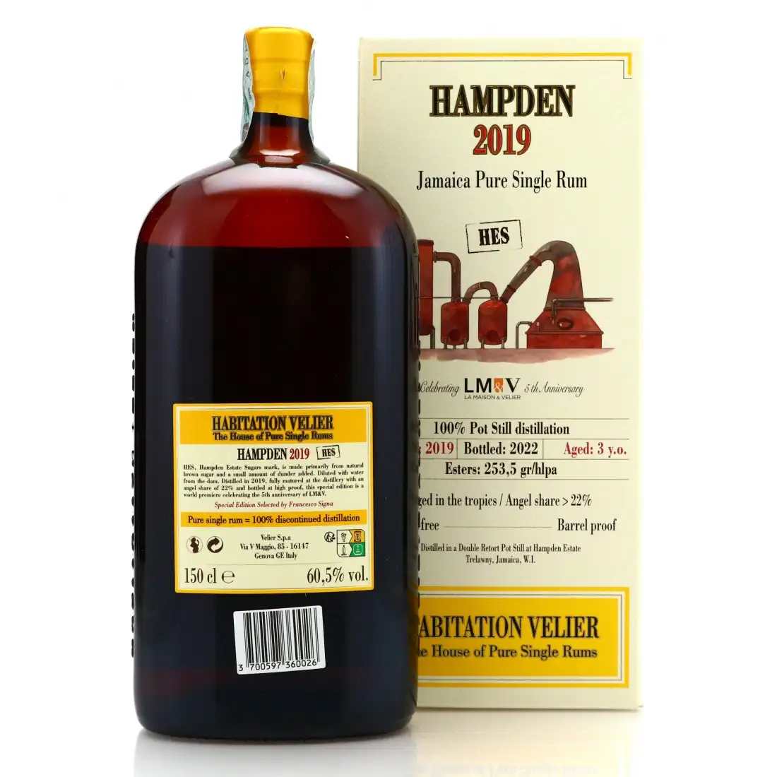 Hochauflösendes Bild von Habitation Velier Hampden Celebrating LM&V 5th Anniversary (Magnum) HES 2019