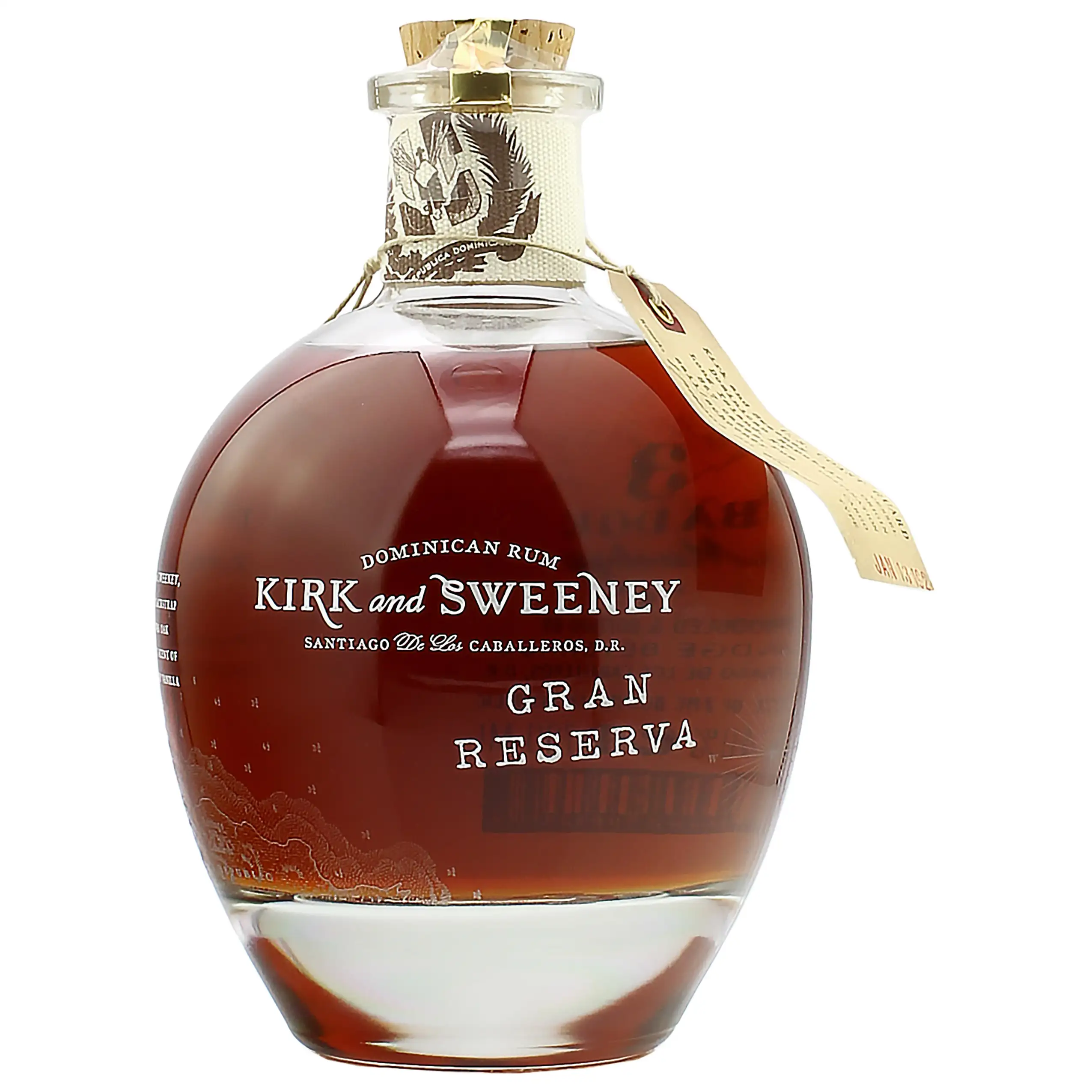 Bottle of 3 badge mixology Kirk and Sweeney GRAN RESERVA