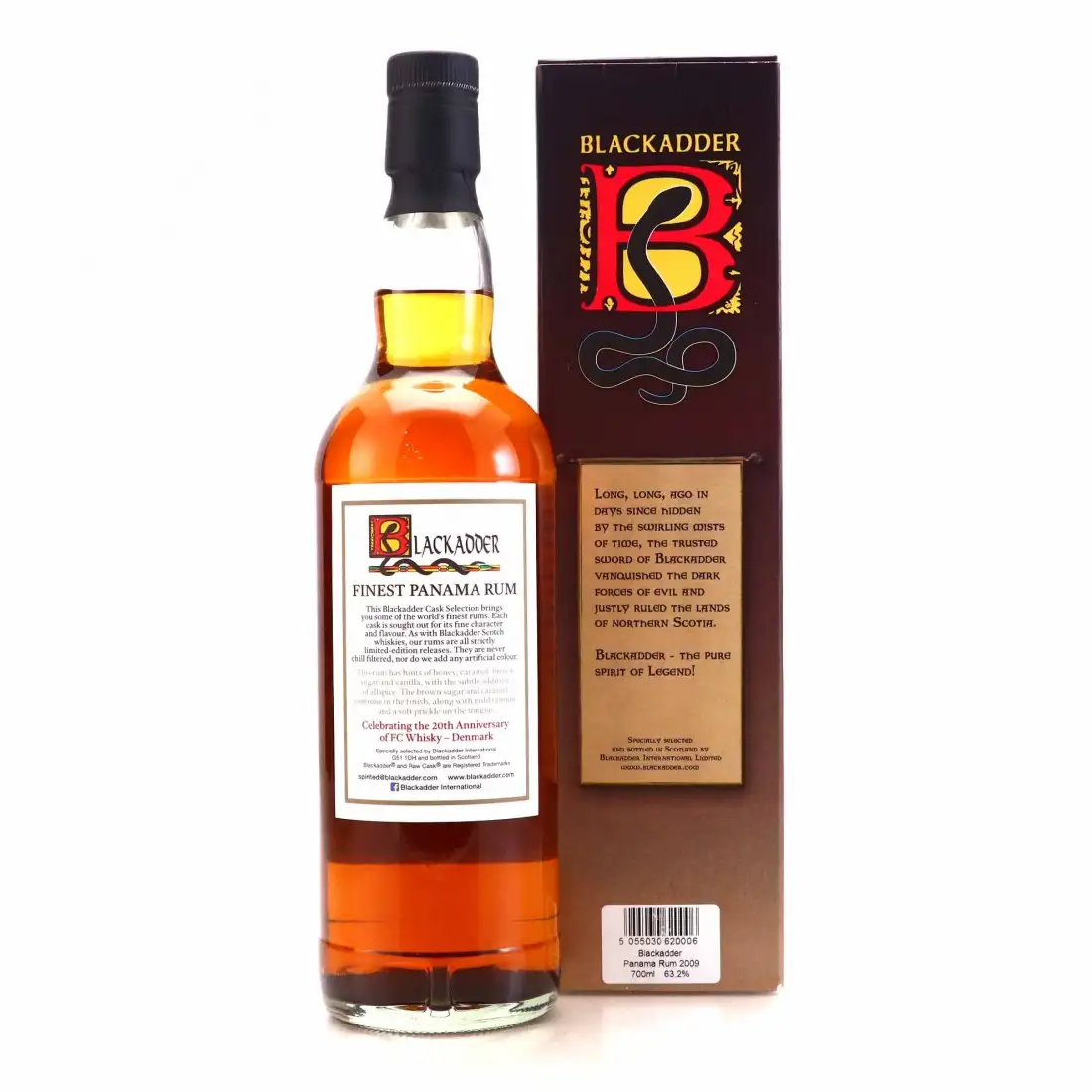 Hochauflösendes Bild von Blackadder Raw Cask Rum Finest Panama Rum 2009