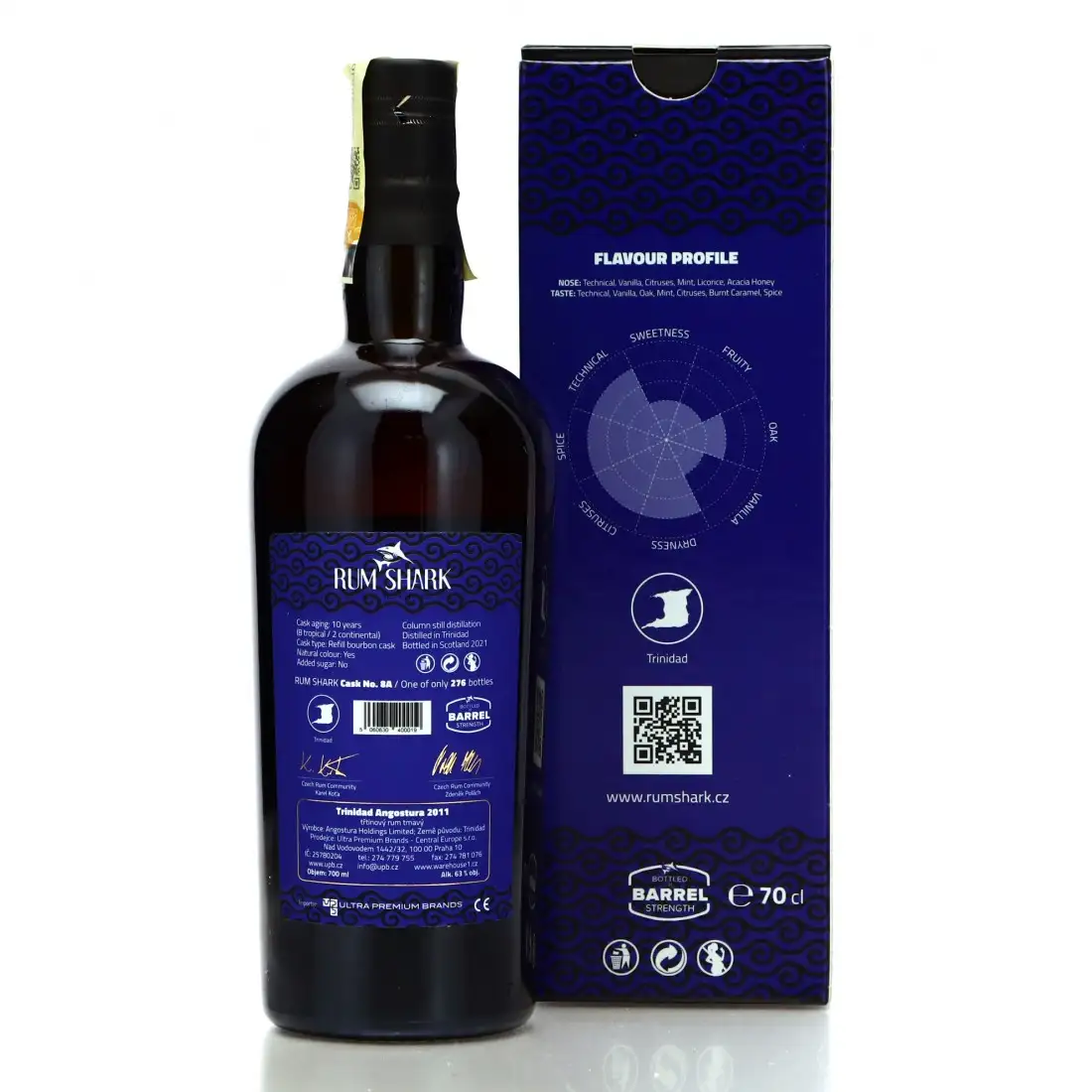 Hochauflösendes Bild von Rum Shark T.D.L Angostura 2011