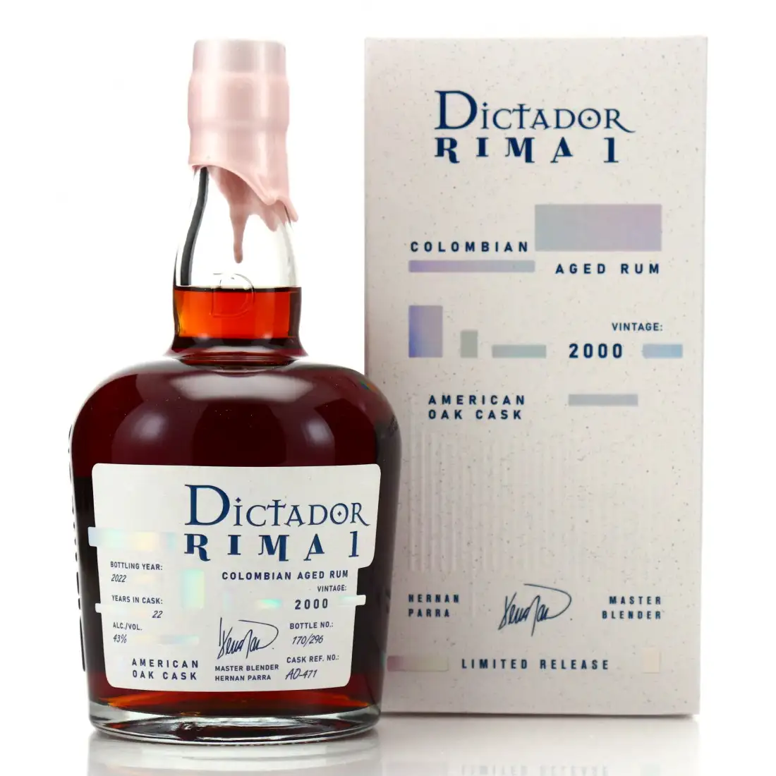 Bottle of Dictador Rima 1 2000
