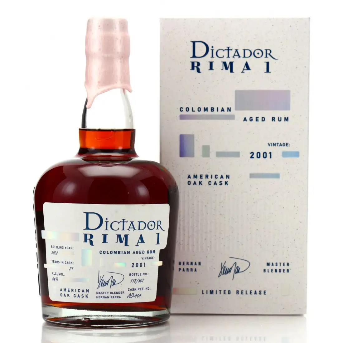 Bottle of Dictador Rima 1 2001