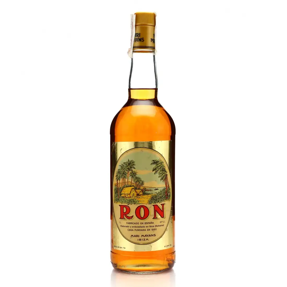 Bottle of Cusenier Mari Mayans Ron 1980s