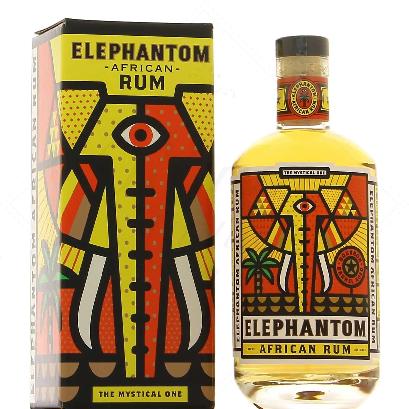 Bottle of Kinship Spirits Co.  Elephantom African Dark Rum (The Mystical One)