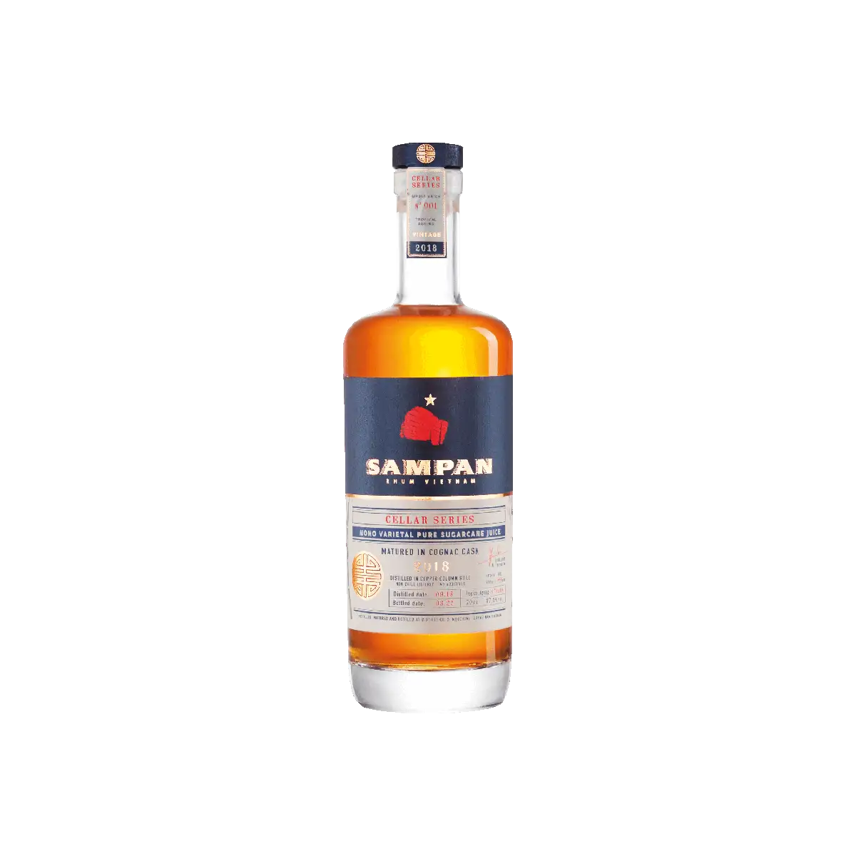 Bottle of Distillerie d’Indochine Sampan Cellar Series 2018