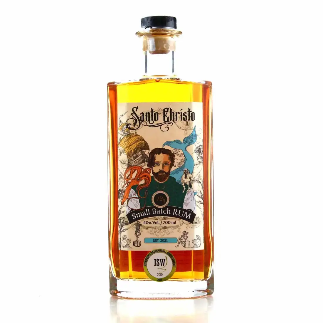 Bottle of RebelLeader GmbH Santo Christo Small Batch Rum 2022