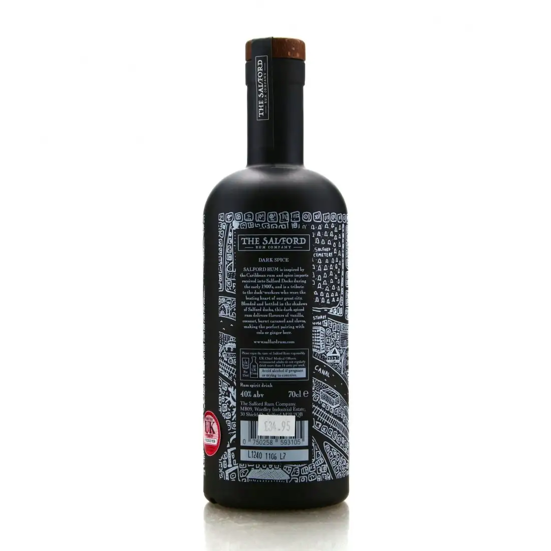 Hochauflösendes Bild von The Salford Rum Company Dark Spice
