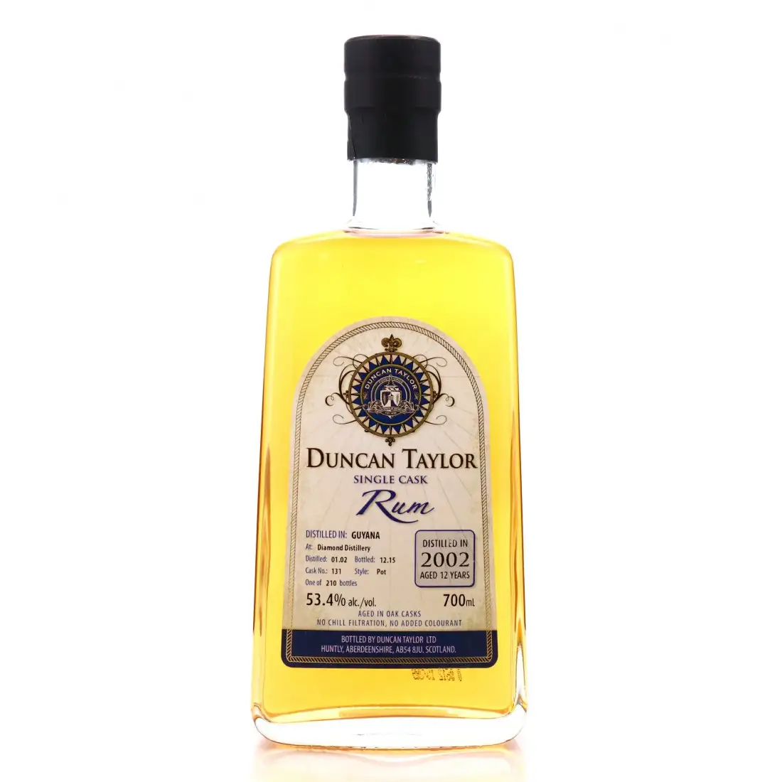 Bottle of Duncan Taylor Diamond (Port Mourant) Single Cask Rum 2002