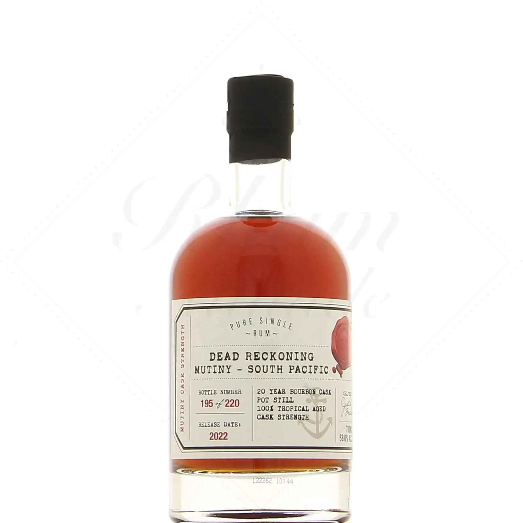 Bottle of South Pacific Dead Reckoning Rum Mutiny - South Pacific 2002