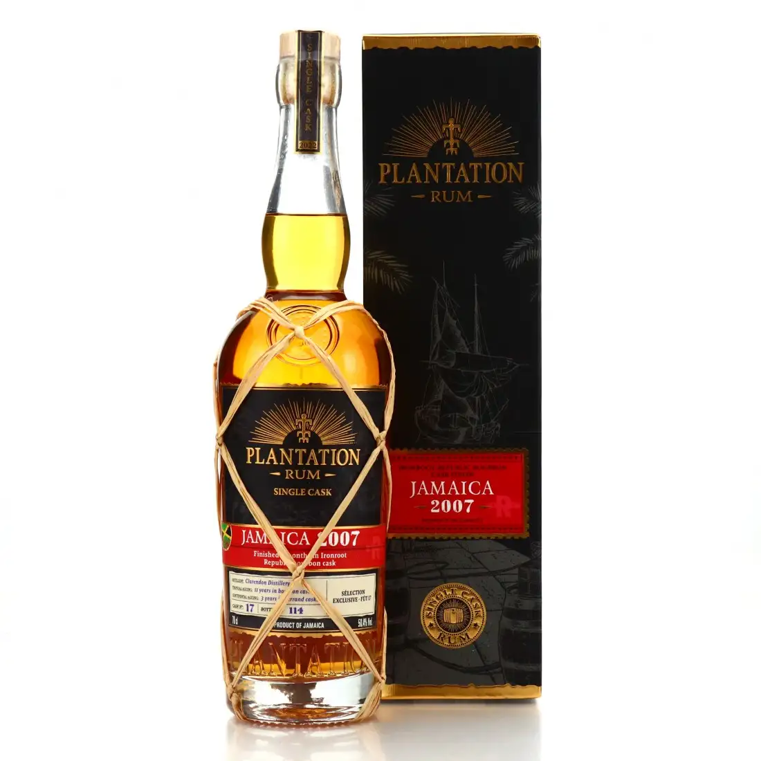 Hochauflösendes Bild von Clarendon Plantation Jamaica (Ironroot Cask Finish) Fût 17 2007