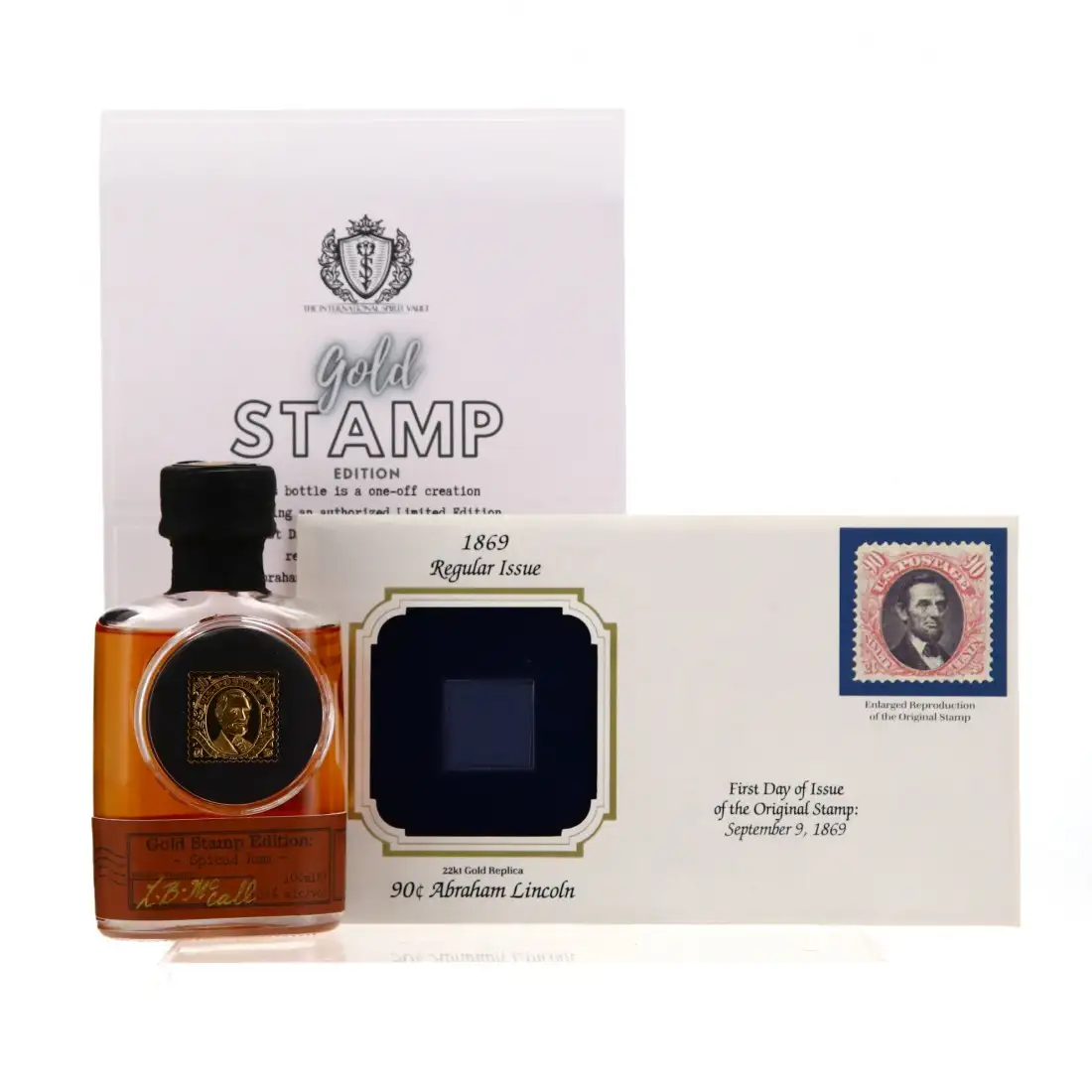 Bottle of International Spirit Vault Gold Stamp Edition (Abraham Lincoln)