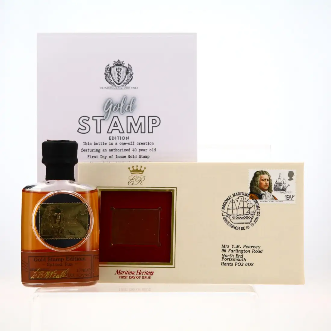 Bottle of International Spirit Vault Gold Stamp Edition (Admiral Blake)