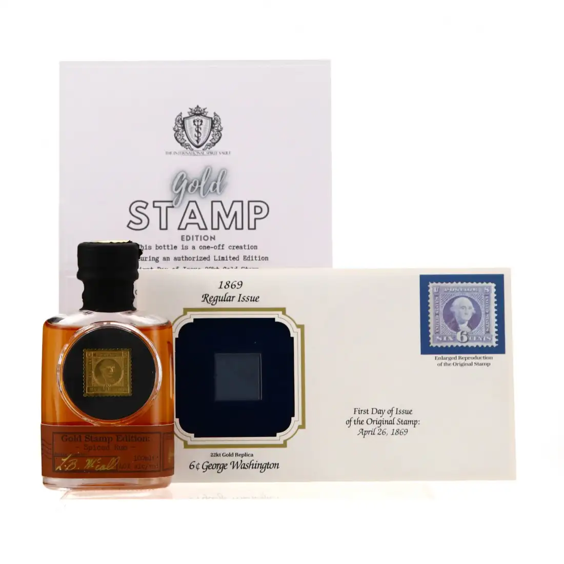 Bottle of International Spirit Vault Gold Stamp Edition (George Washington)
