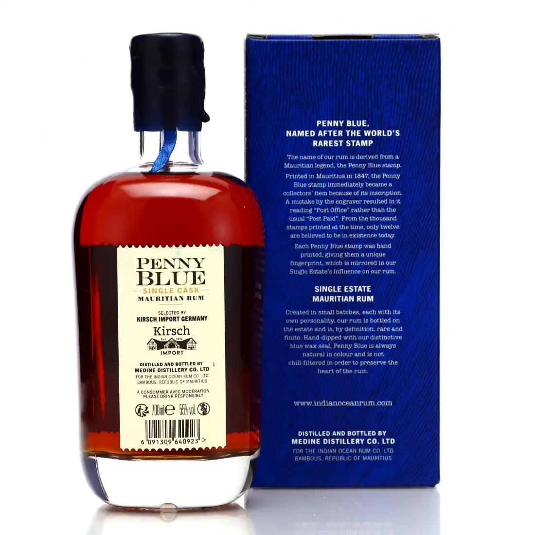 Hochauflösendes Bild von Medine Estate Penny Blue Single Cask (Kirsch Import Germany) 2011