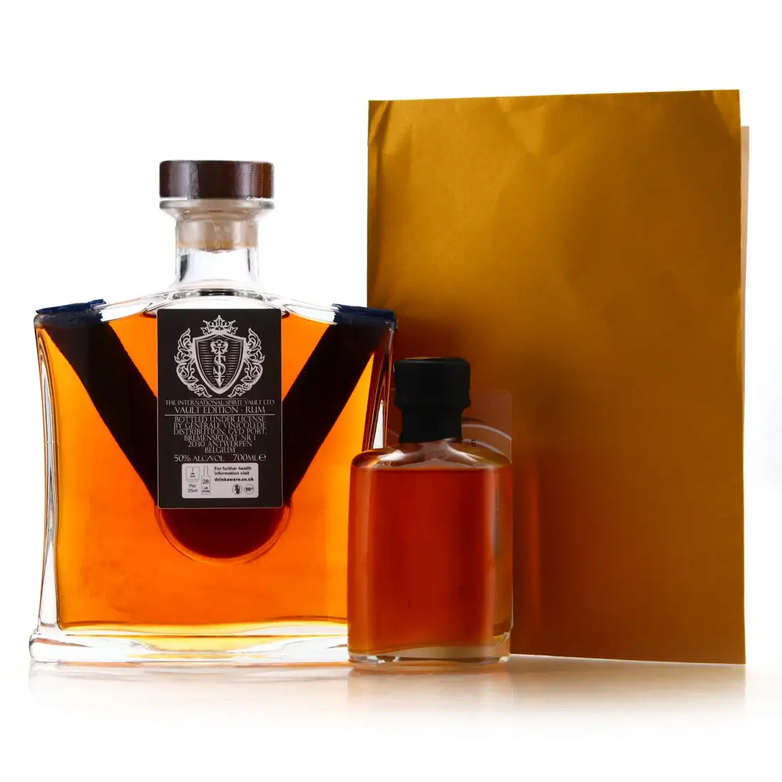 High resolution image of International Spirit Vault Vault Edition Spiced Rum Decanter (QE2 Platinum Jubilee)