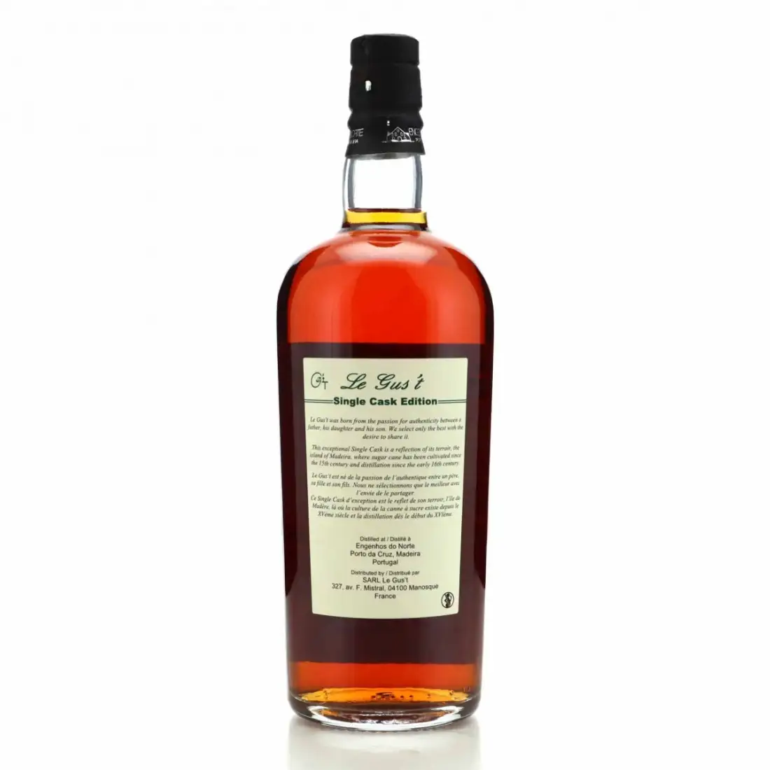 Hochauflösendes Bild von Le Gus‘t Engenhos do Norte Madeira Rum 2010