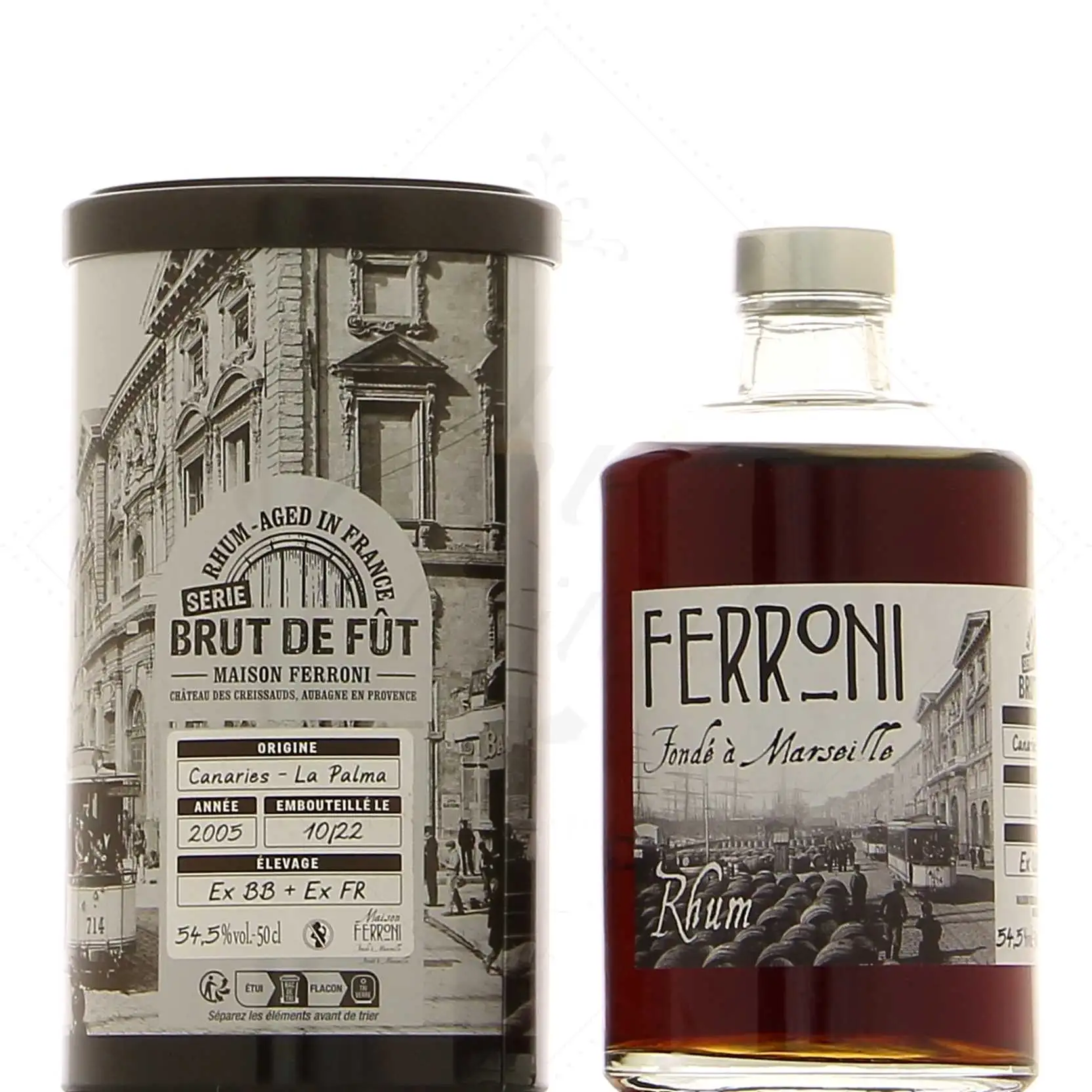 Bottle of Ferroni Canaries - La Palma 2005