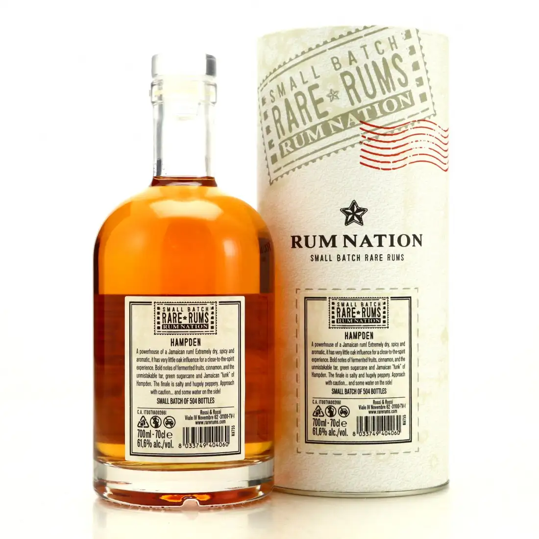 Hochauflösendes Bild von Rum Nation Hampden Small Batch Rare Rums HLCF 1992