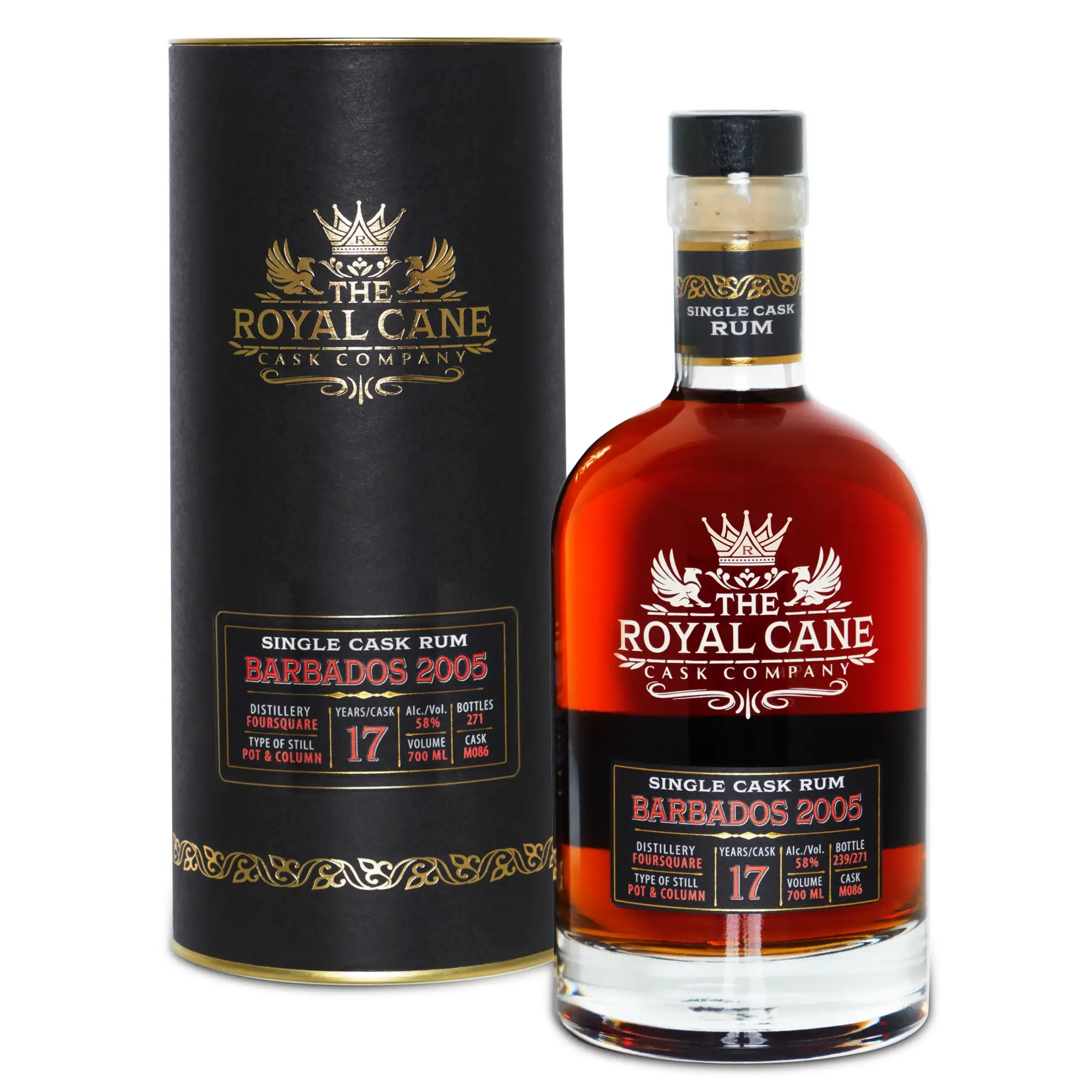 Bottle of Infinity Spirits Foursquare The Royal Cane Cask Company Single Cask Rum 2005