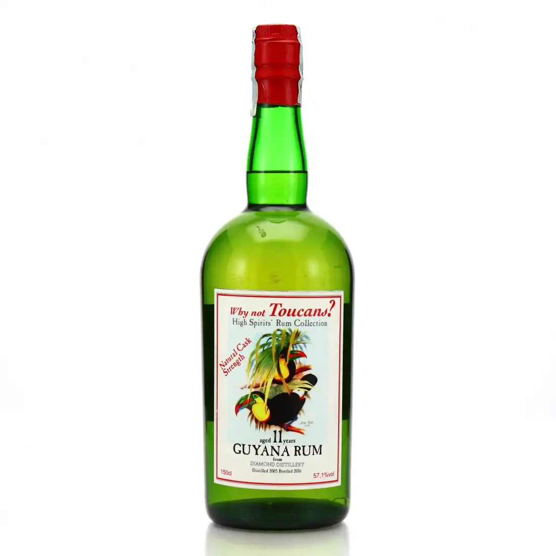 Bottle of High Spirits Collection Diamond Guyana Rum (Why not Toucan?) Magnum 2005