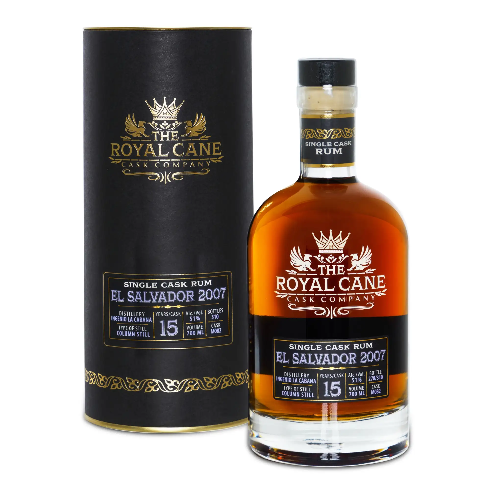 Bottle of Infinity Spirits La Cabaña The Royal Cane Cask Company El Salvador 2007