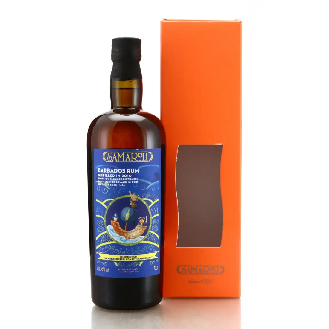 Hochauflösendes Bild von Samaroli Foursquare Barbados Rum (The Whisky Barrel 15th Anniversary) 2010