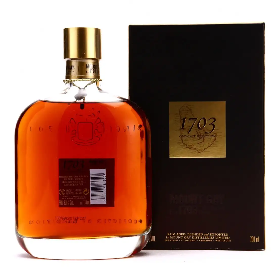 Hochauflösendes Bild von Mount Gay Old Cask Selection 1703