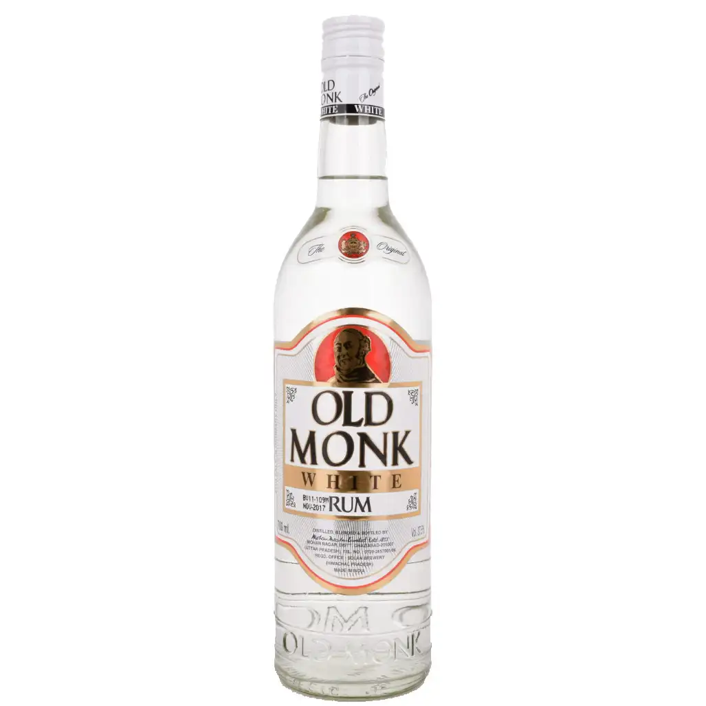 Bottle of Mohan Meakin Distillery Old Monk White Rum 2017