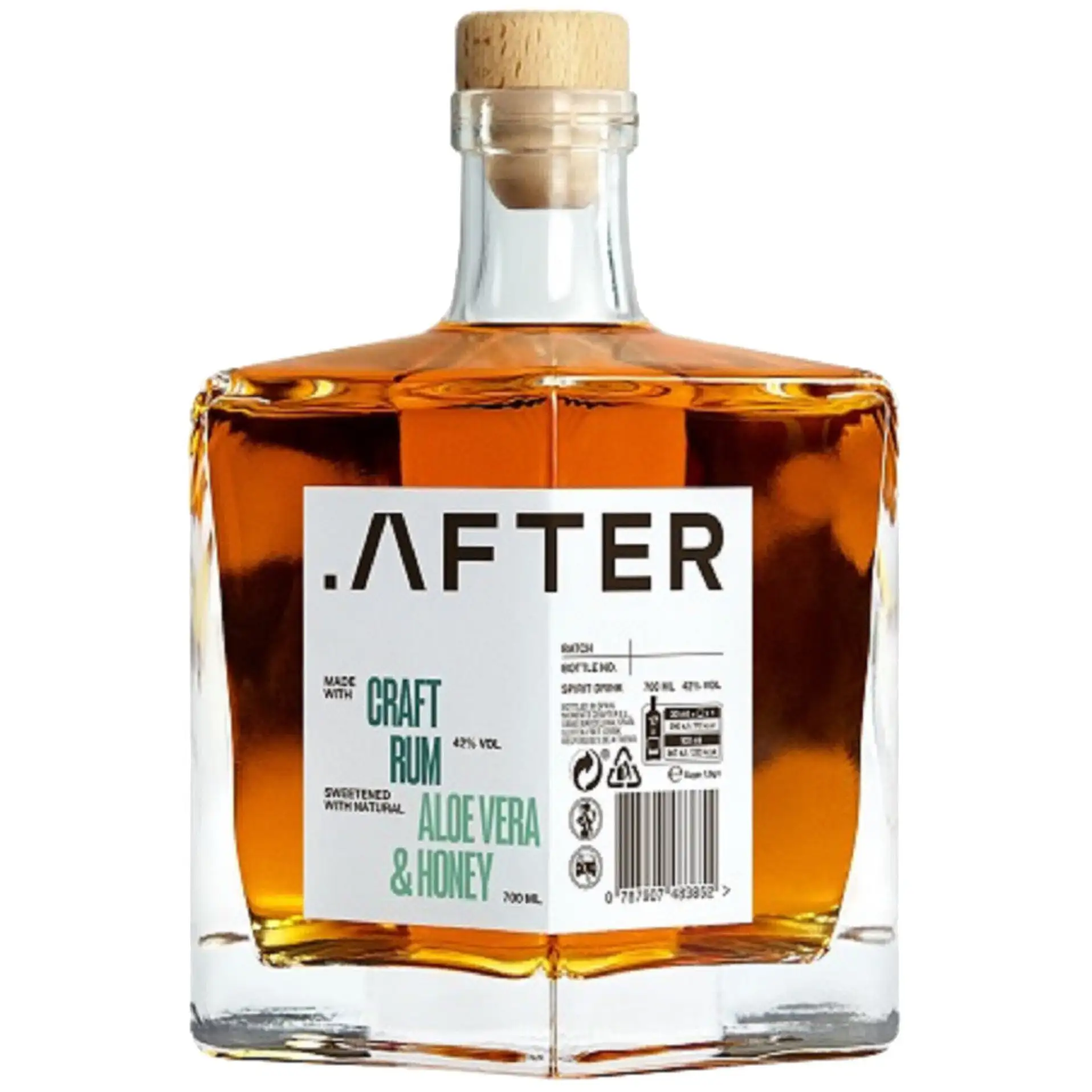 Bottle of .AFTER Craft Rum (Aloe Vera & Honey)