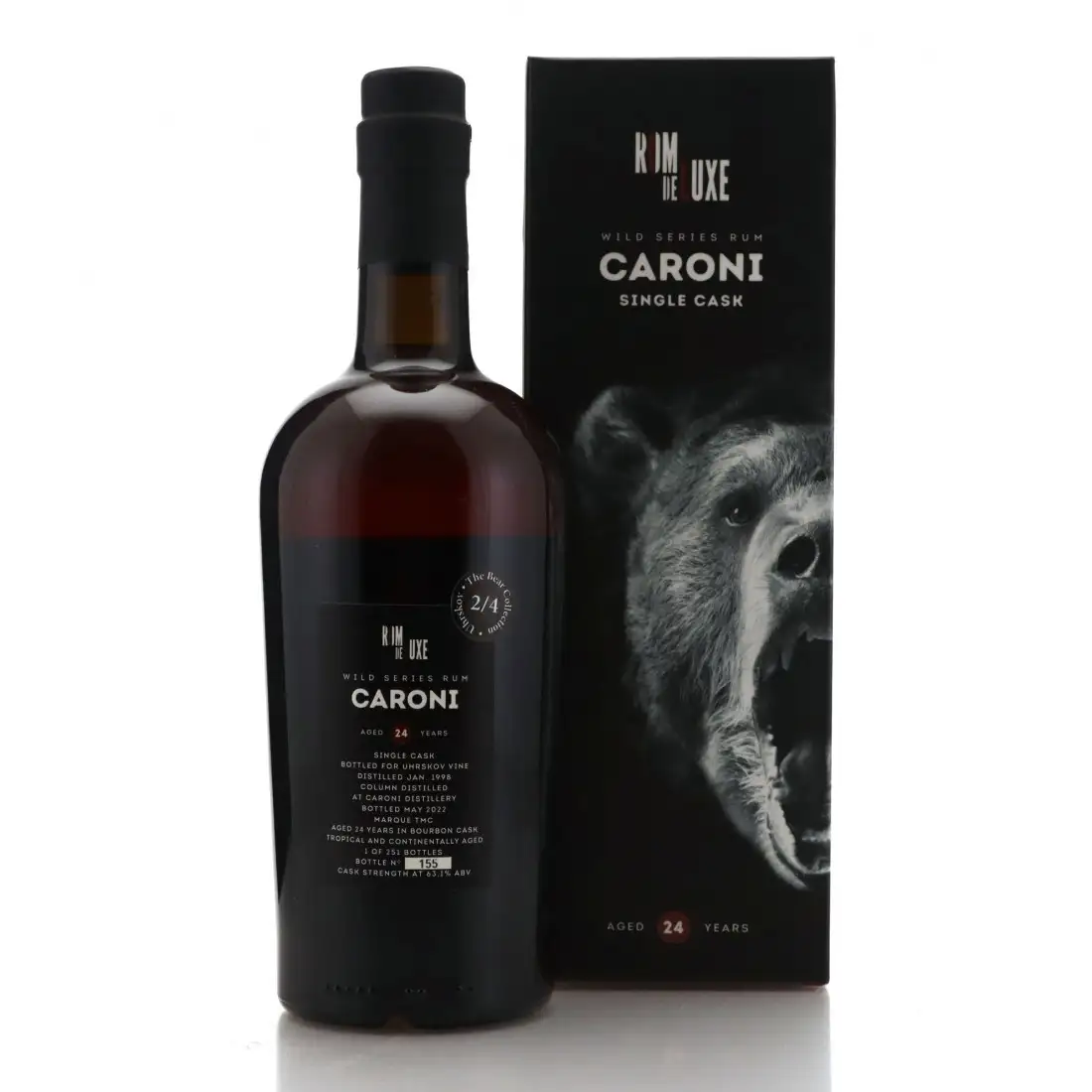 Hochauflösendes Bild von Romdeluxe Caroni Wild Series Rum Caroni No. 28 1998