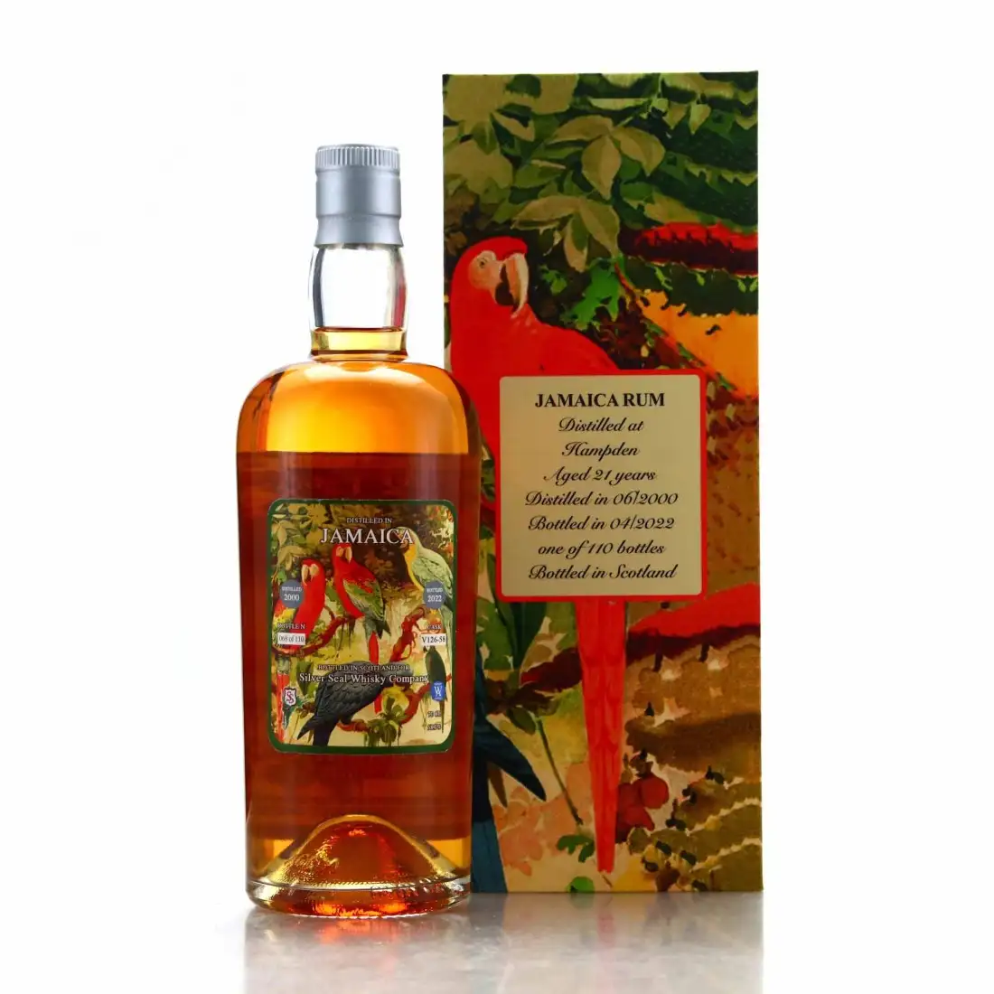 Hochauflösendes Bild von Silver Seal Hampden Jamaica Rum (Whisky Antique) 2000