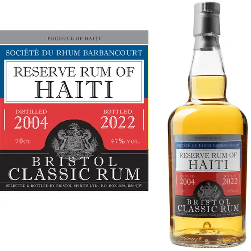 Bottle of Bristol Barbancourt Reserve Rum of Haiti 2004