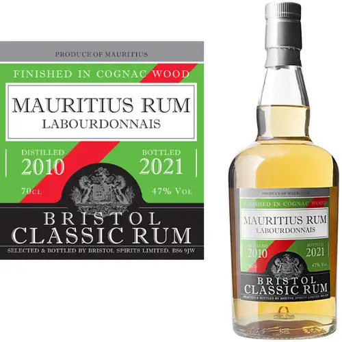 Bottle of Bristol Labourdonnais Mauritius Rum 2010