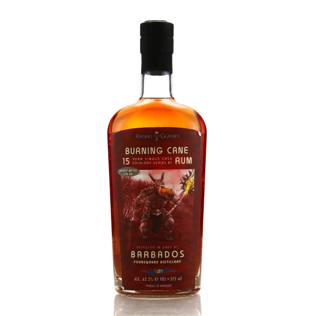 Bottle of Raising Glasses Foursquare Burning Cane (Heavy Metal LTD ED) 2007