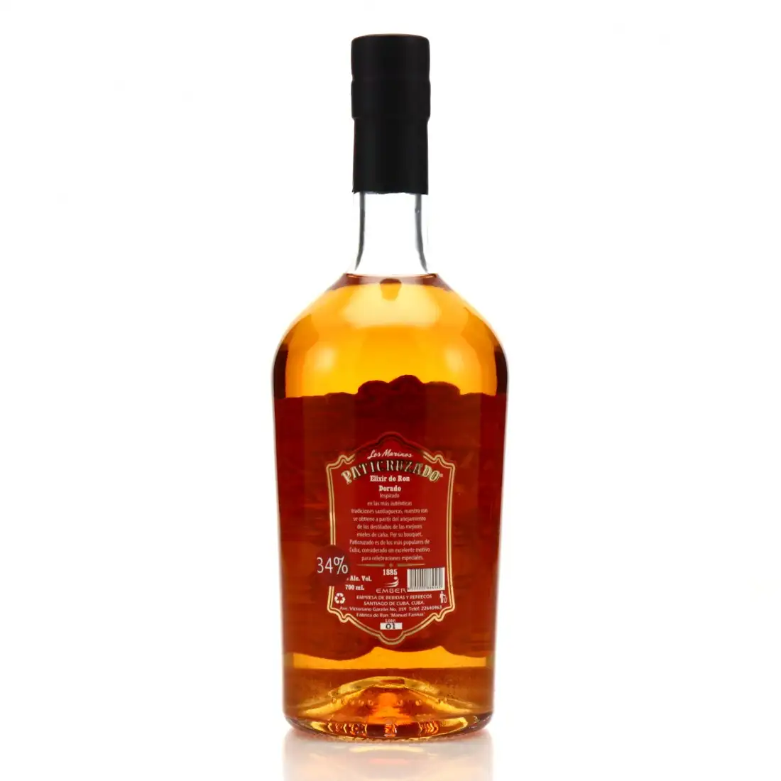 Hochauflösendes Bild von Ronera Matusalem Los Marinos Ron Palmas Paticruzado (Elixir de Ron Dorado)