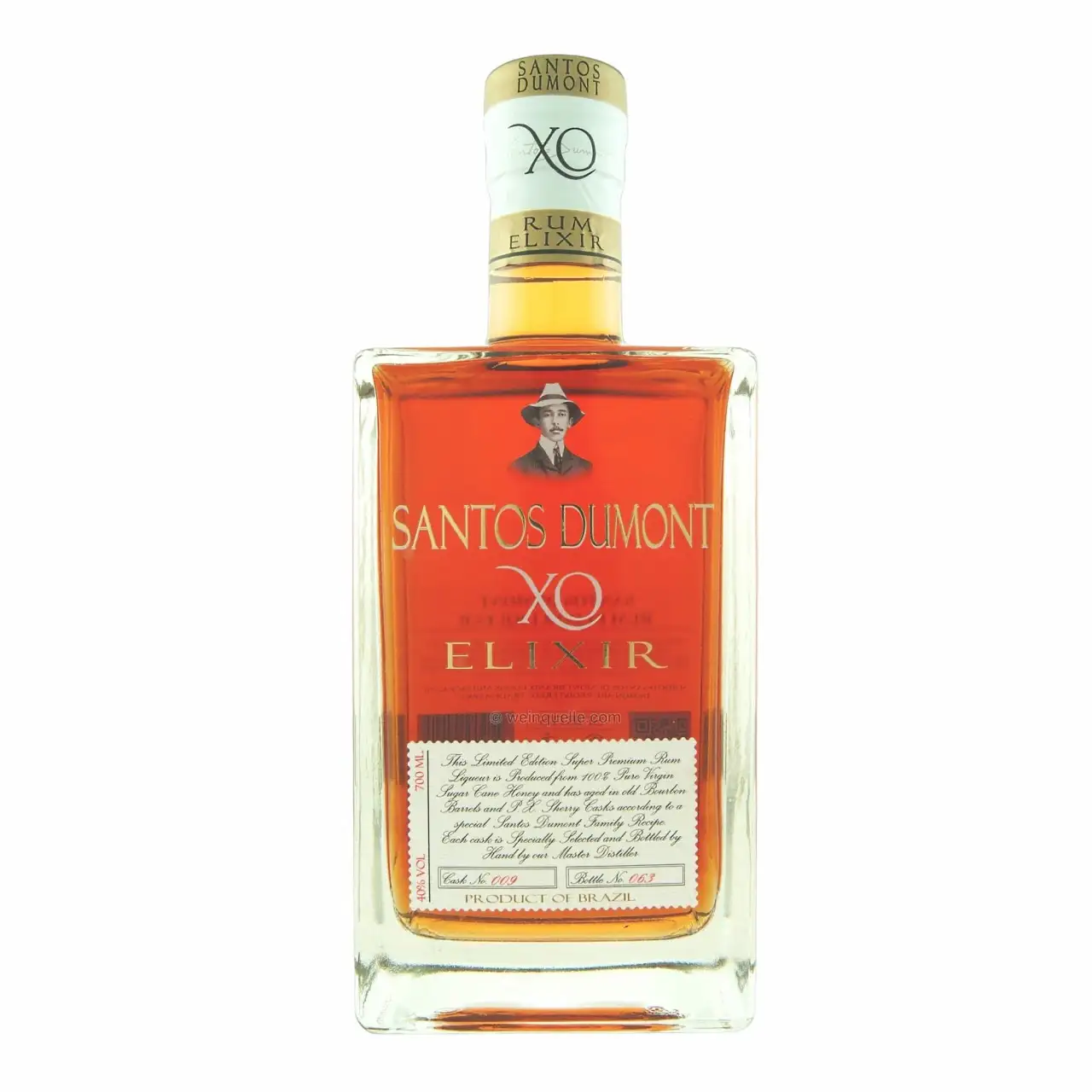 Bottle of A.H. Riise Santos Dumont XO Elixir