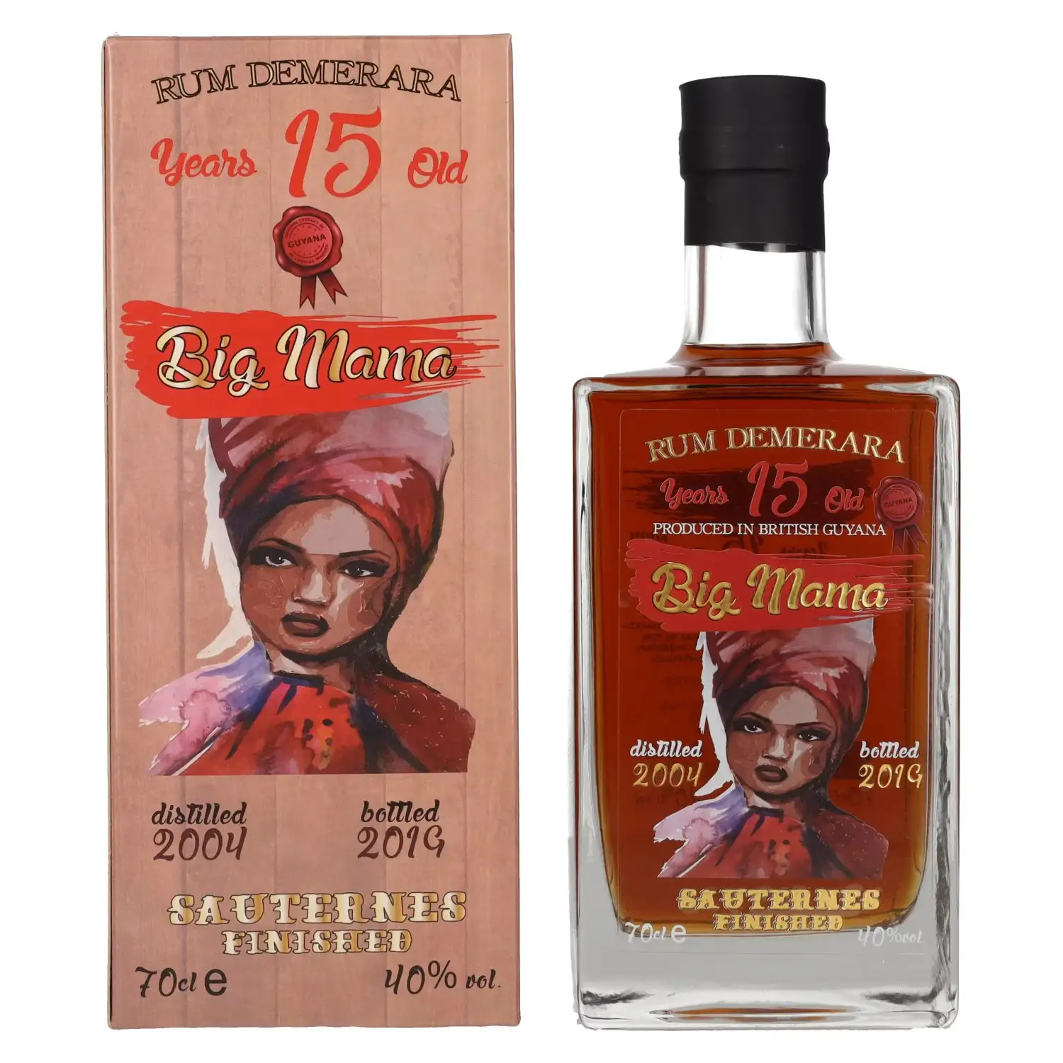 Hochauflösendes Bild von Big Mama Rum Demerara (Sauternes Finish) 2004