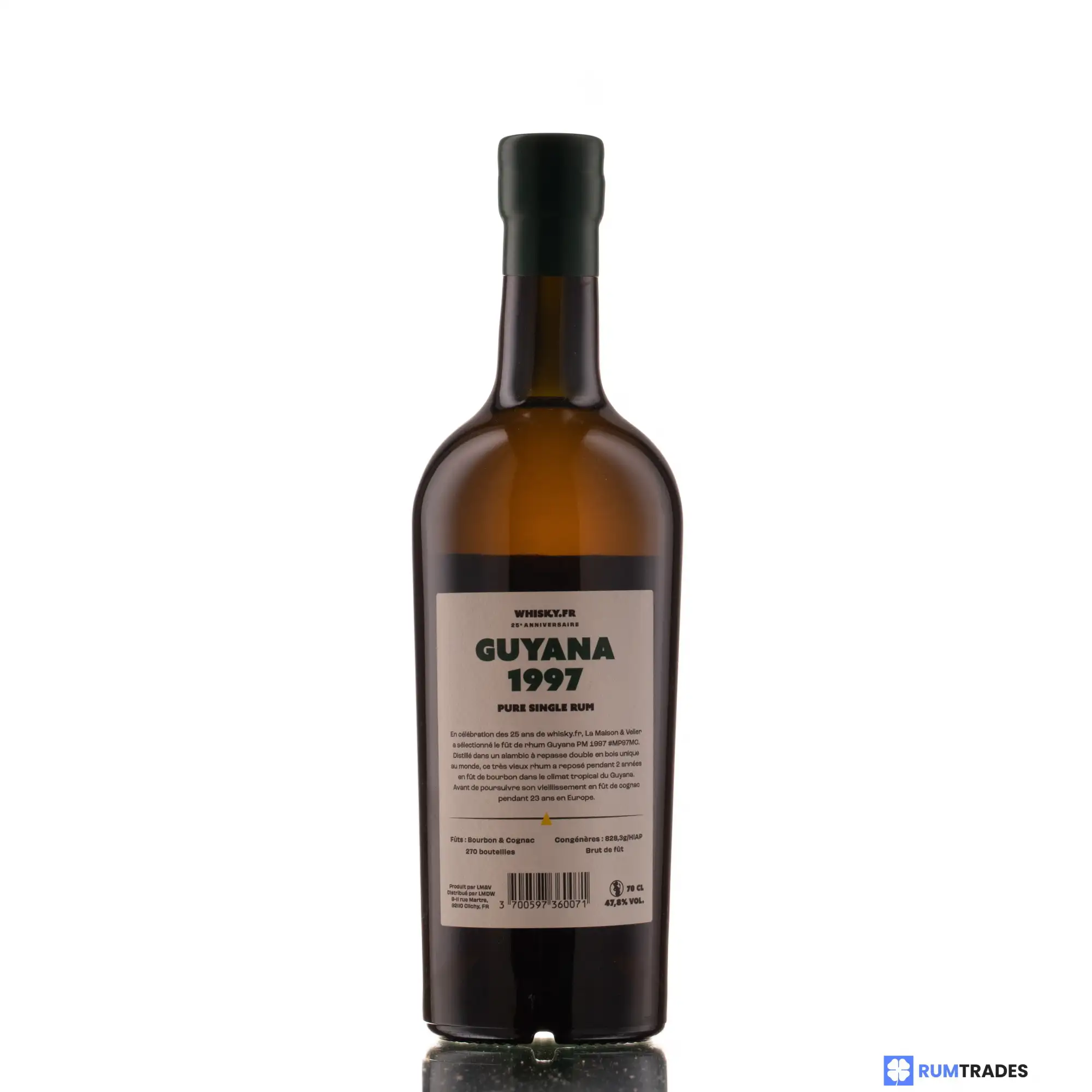 Hochauflösendes Bild von LMDW Port Mourant Guyana Flag Series (Whisky.fr 25th Anniversary) 1997