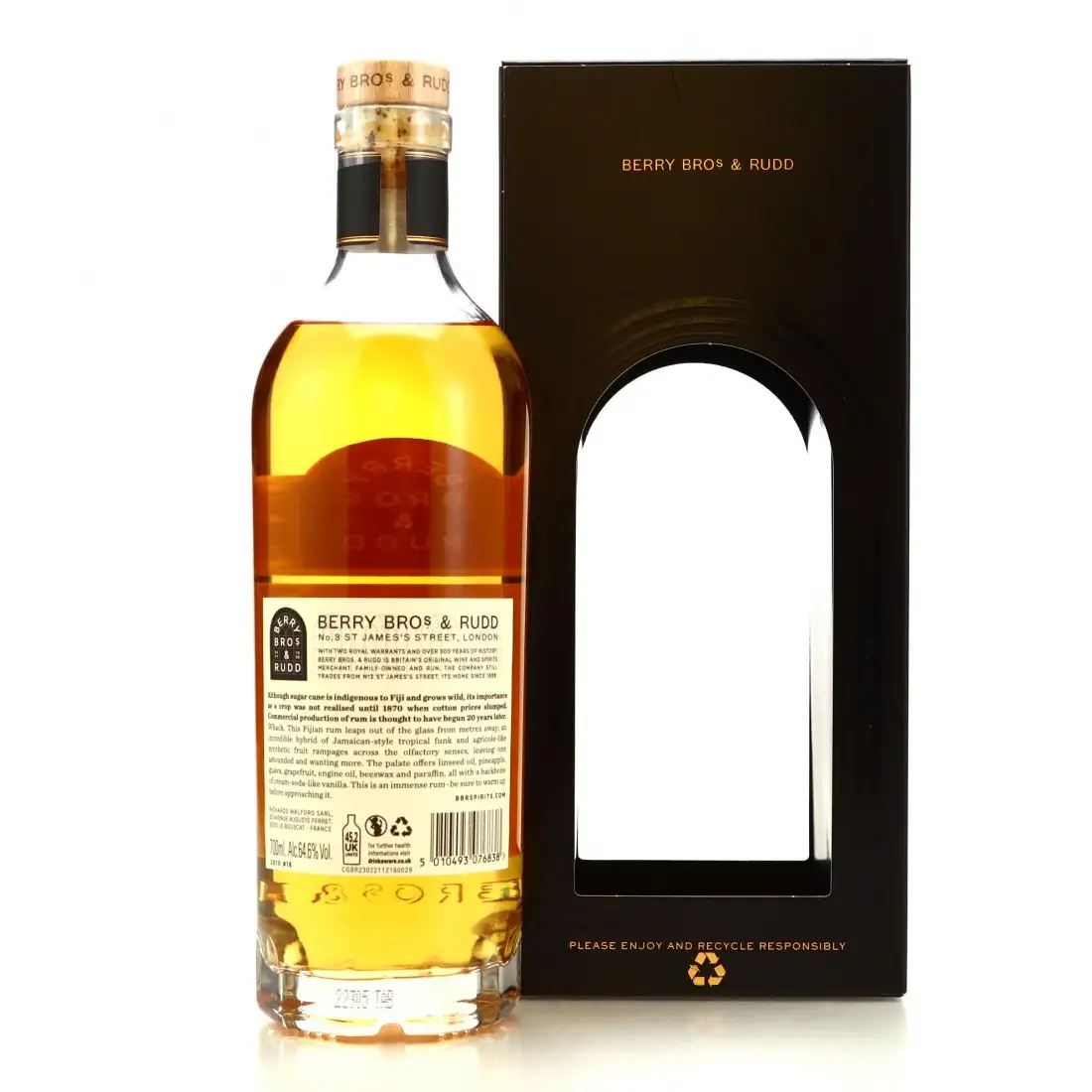 Hochauflösendes Bild von Berry Bros & Rudd Single Cask Fiji Rum 2010