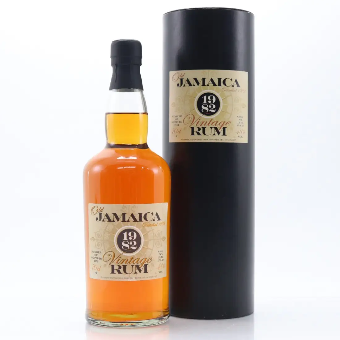 Bottle of Robert Watson Limited Old Jamaica Vintage Single Cask Rum 1982