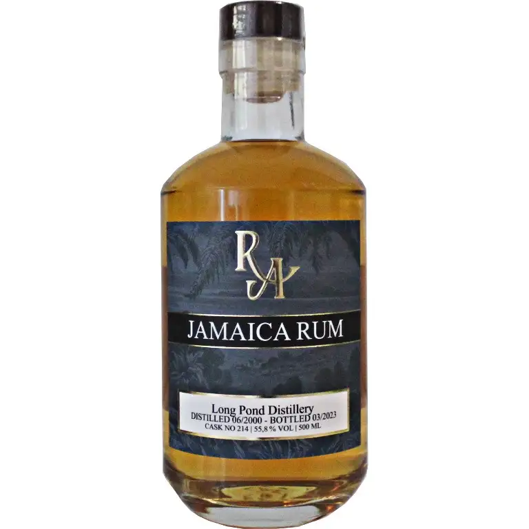 Bottle of Long Pond RA Jamaica Rum 2000