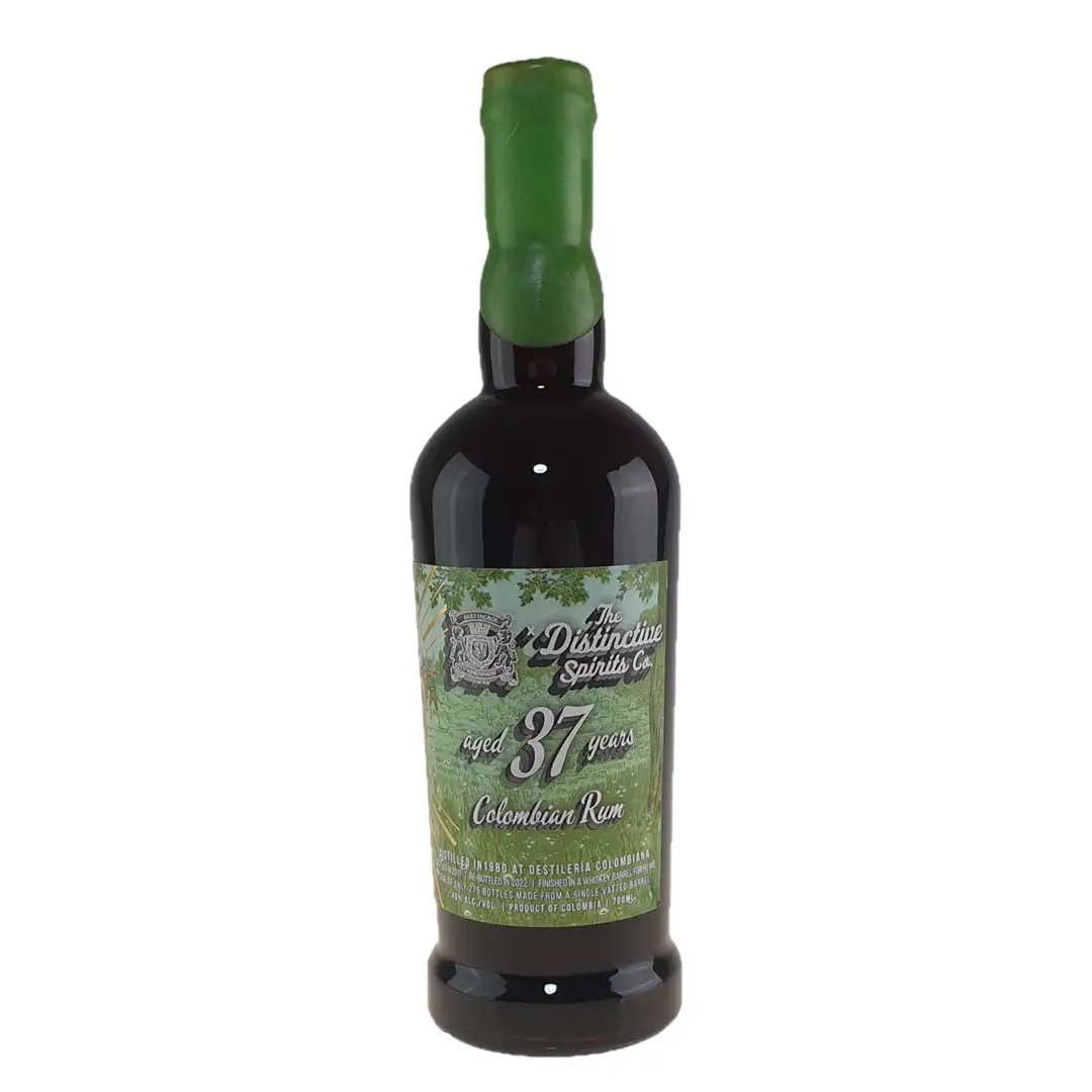 Bottle of Juuls Vin & Spritis The Destinctive Spirits Co. TDSC Columbia Rum aged 37 years 1980