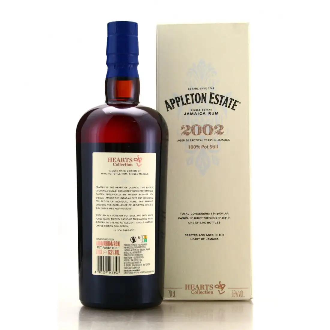 Hochauflösendes Bild von Velier Appleton Hearts Collection - 2002