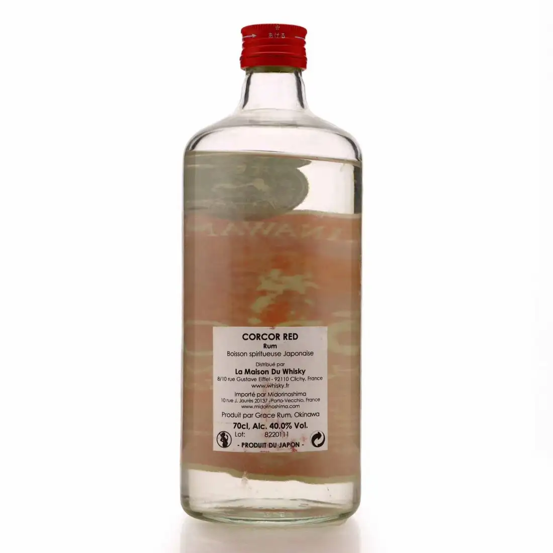 Hochauflösendes Bild von Okinawan Rum Cor Cor Red Label